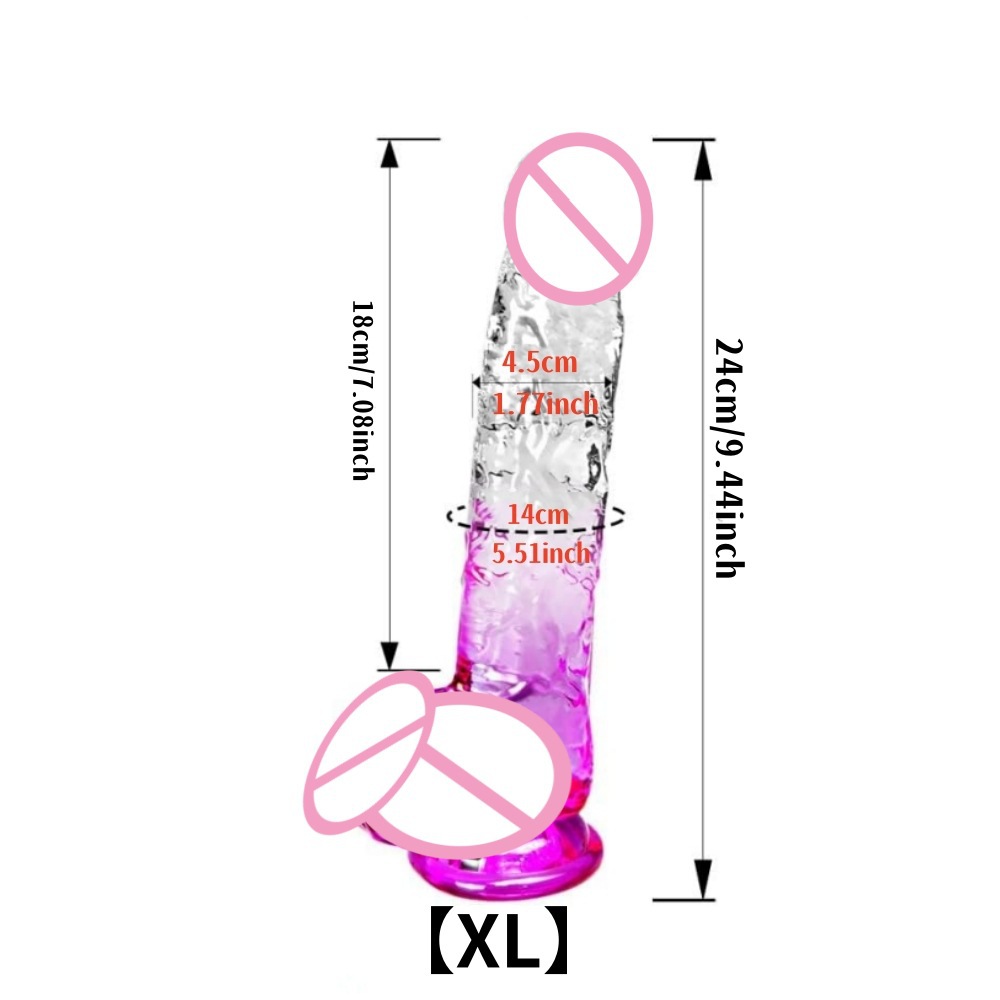 Wholesale Soft TPE Jelly Dildos for Women Huge Realistic Realistic Dildo 4 COLORS TO CHOOSE - Image 5