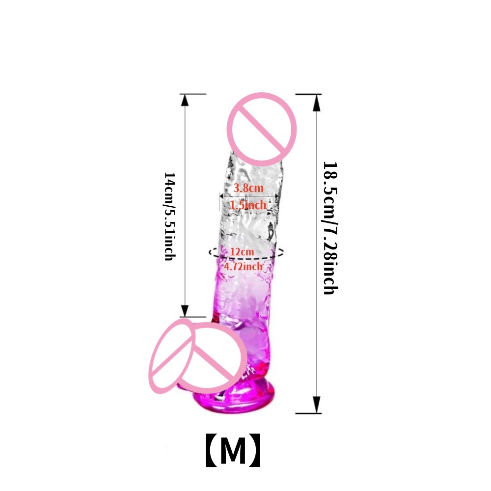 Wholesale Soft TPE Jelly Dildos for Women Huge Realistic Realistic Dildo 4 COLORS TO CHOOSE - Image 2