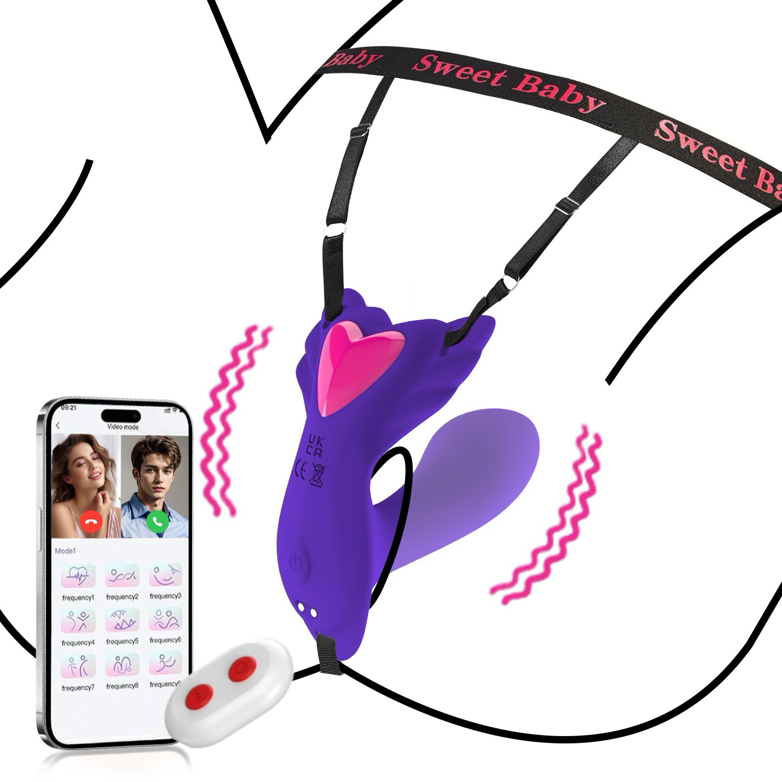 Dual Motors APP Control Female Sex Toy Sexual Pleasure Tools Elastic Panty Wearable Insert Dildo Vibrator for Women Couples