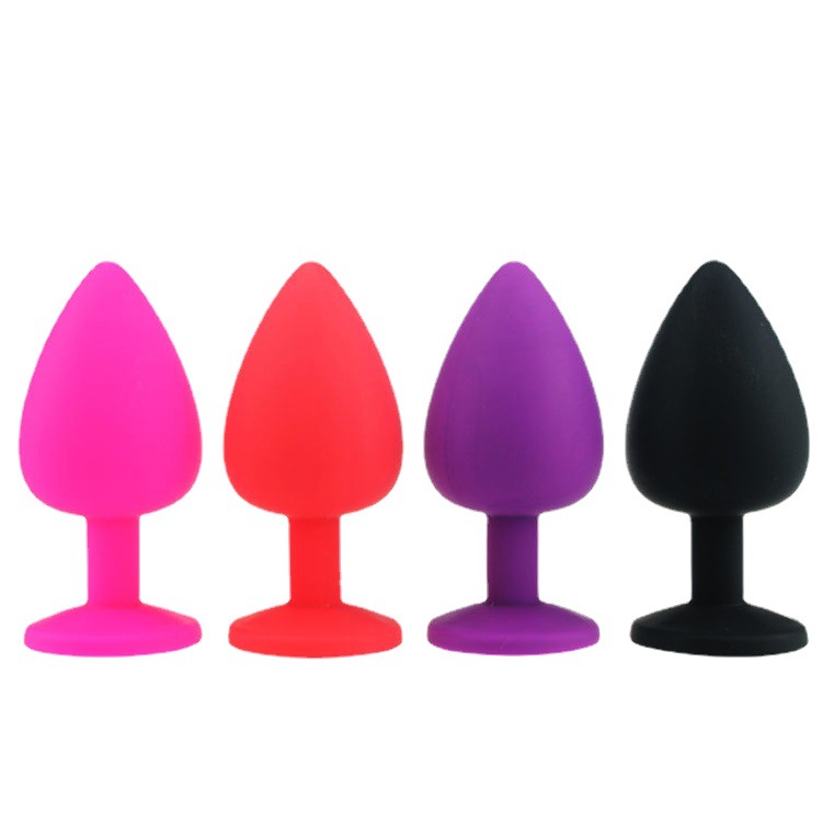 3pcs/set Silicone Anal Plug Jewel Butt Plug Black Red Pink Purple SML Anal Play for Women Sex Toys - Image 7