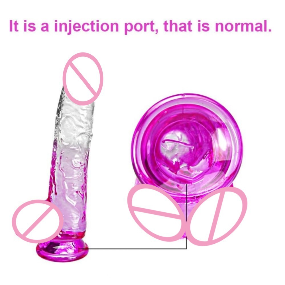 Wholesale Soft TPE Jelly Dildos for Women Huge Realistic Realistic Dildo 4 COLORS TO CHOOSE - Image 17