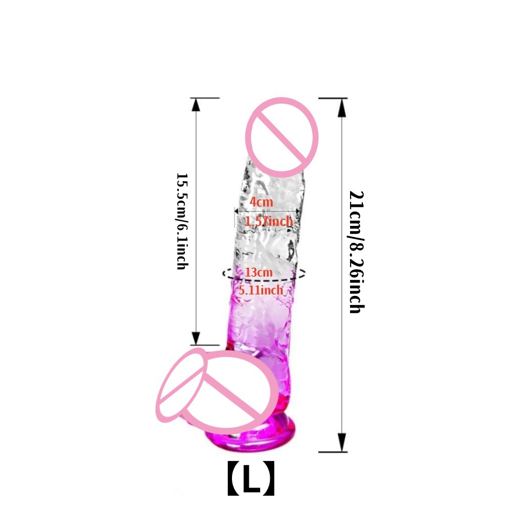 Wholesale Soft TPE Jelly Dildos for Women Huge Realistic Realistic Dildo 4 COLORS TO CHOOSE - Image 3