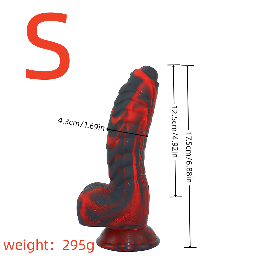 Realistic Alien Dildo Red Alien Dildo with Knots and Suction Silicone Monster Dildo Anal Plug Toys for Adult - Image 7