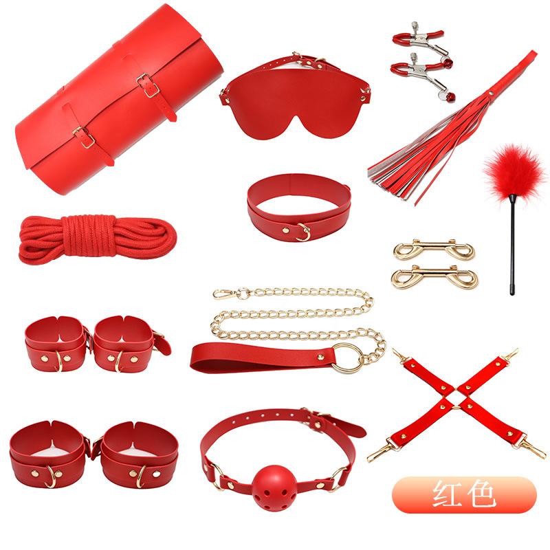 Sex Toys of Couple Restraints Kit Sex Bondage Bdsm Kit Restraints 12pcs Sets Bdsm Handcuff Accessories - Image 6