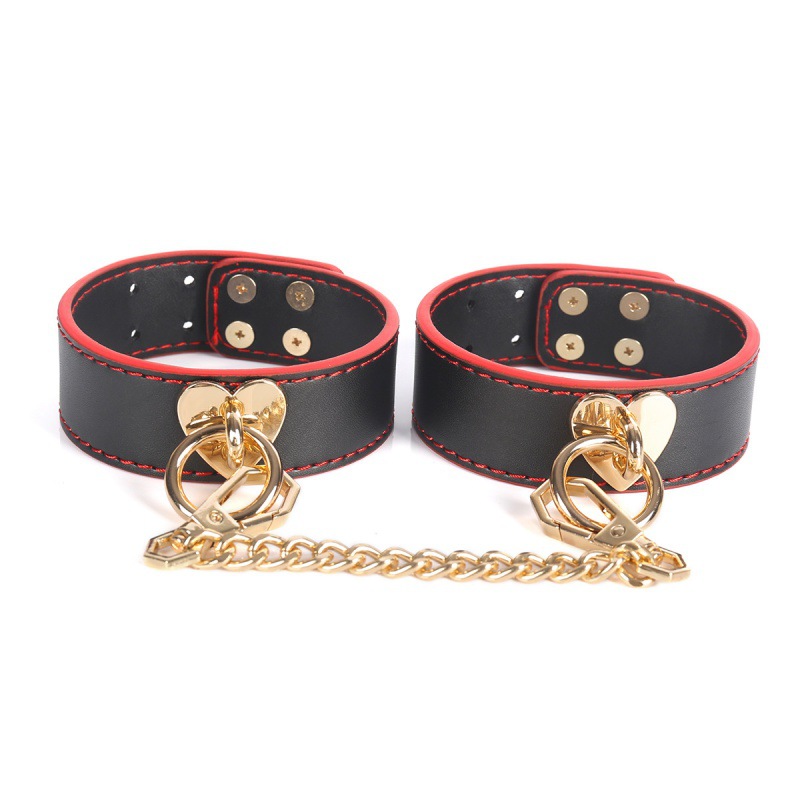 Adult SM Products BDSM Bed Bondage Kits Genuine Leather Restraint Set Handcuffs Collar Gag Erotic Game Sex Toys for Women - Image 7