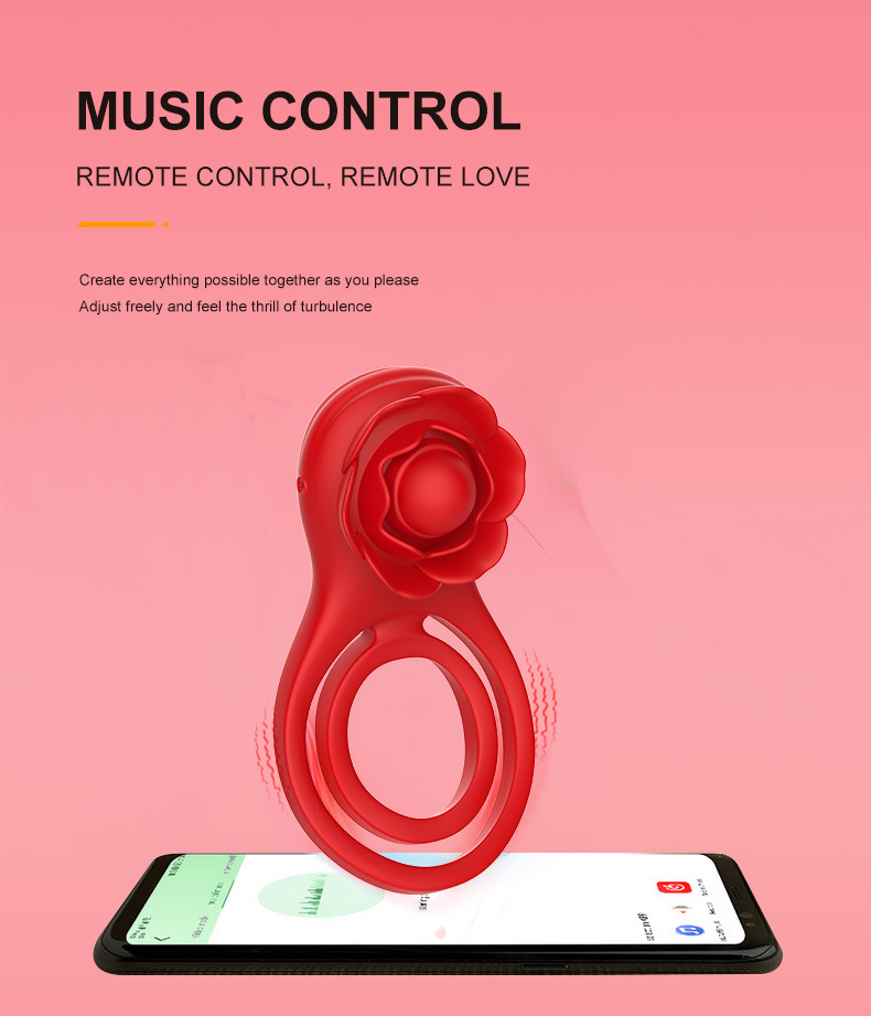 Vibrating Cock Ring Couples' Sex Toy Adult Toy for Men and Women 7 Vibration Modes for Enhanced Sexual Stimulation Boosts Erection and Intensifies Pleasure Couples' Vibrating Ring - Image 2