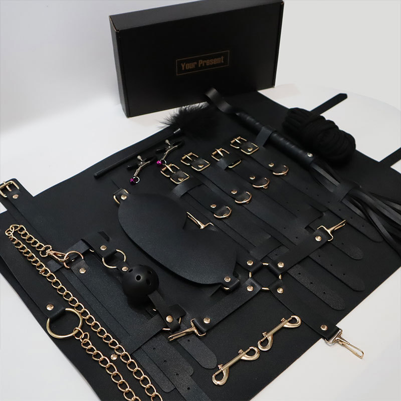 Sex Toys of Couple Restraints Kit Sex Bondage Bdsm Kit Restraints 12pcs Sets Bdsm Handcuff Accessories - Image 3