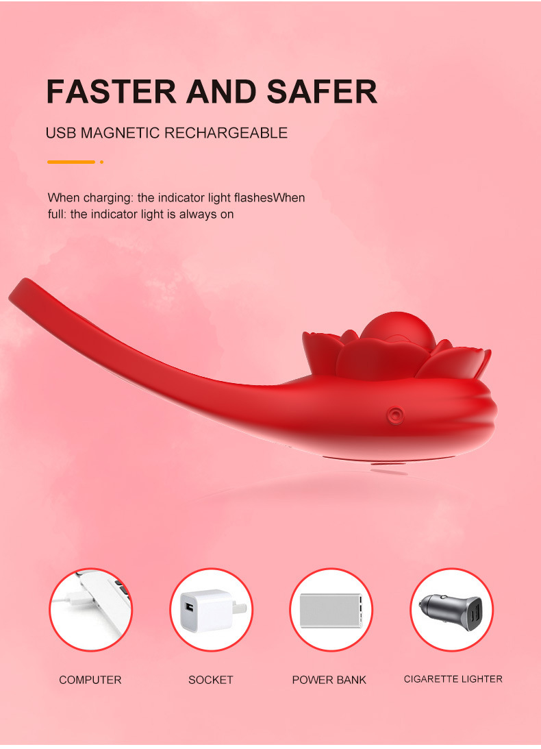 Vibrating Cock Ring Couples' Sex Toy Adult Toy for Men and Women 7 Vibration Modes for Enhanced Sexual Stimulation Boosts Erection and Intensifies Pleasure Couples' Vibrating Ring - Image 9