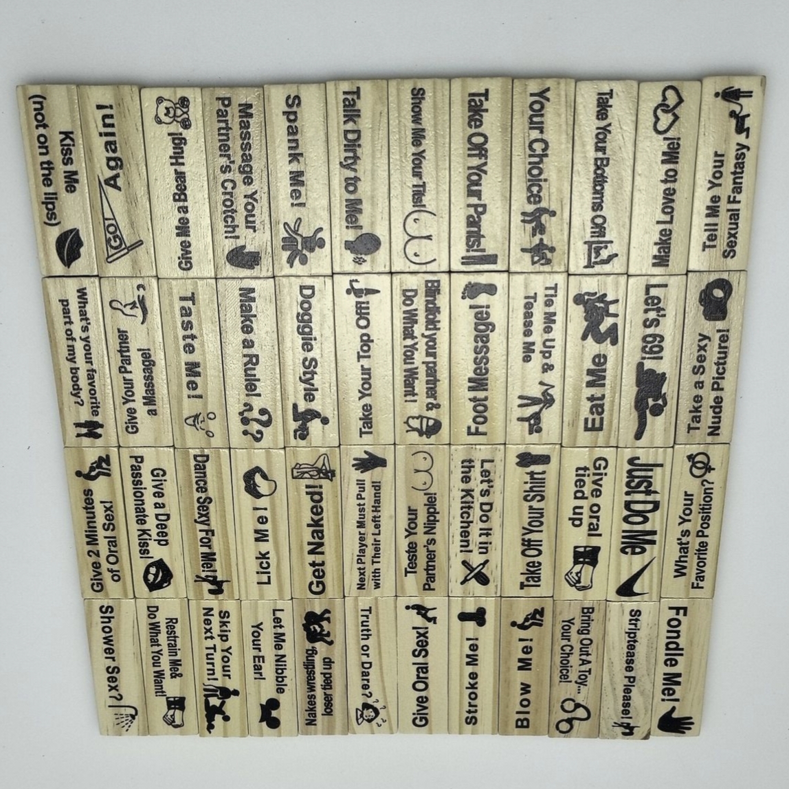 Multiple Languages 48Pcs Couple Stacking Tower Block Game Gift Adult Couples Night Play Tumbling Tower Stacking Blocks Game - Image 11