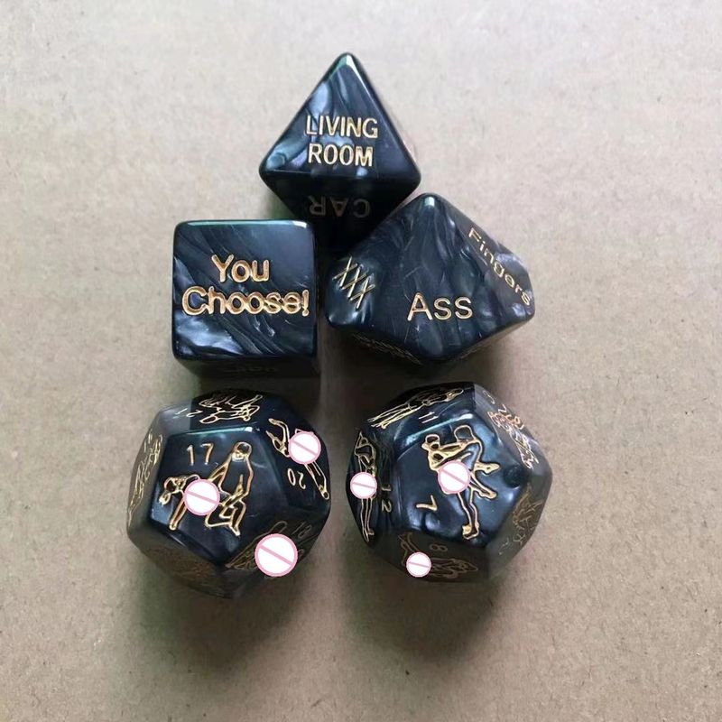 5pcs/set of love Sex Dice Couple Lovers Foreplay Personalized Couples Sex Game Sex Dice - Image 4