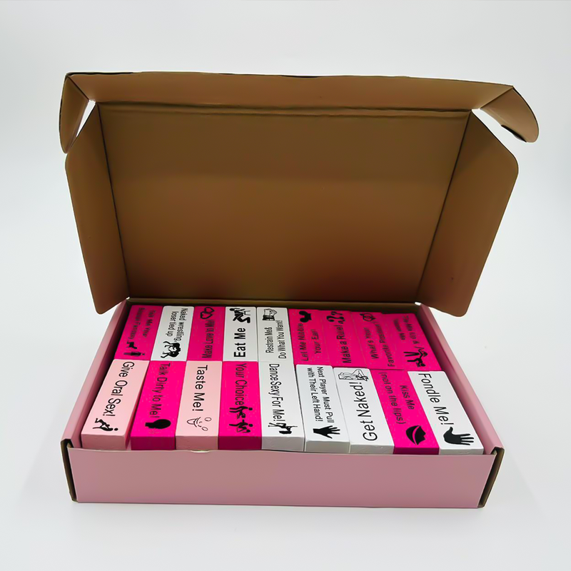 Multiple Languages 48Pcs Couple Stacking Tower Block Game Gift Adult Couples Night Play Tumbling Tower Stacking Blocks Game - Image 2