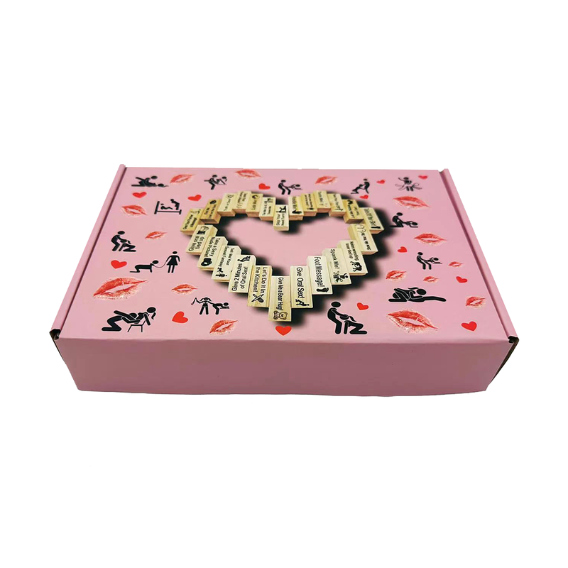 Multiple Languages 48Pcs Couple Stacking Tower Block Game Gift Adult Couples Night Play Tumbling Tower Stacking Blocks Game - Image 3