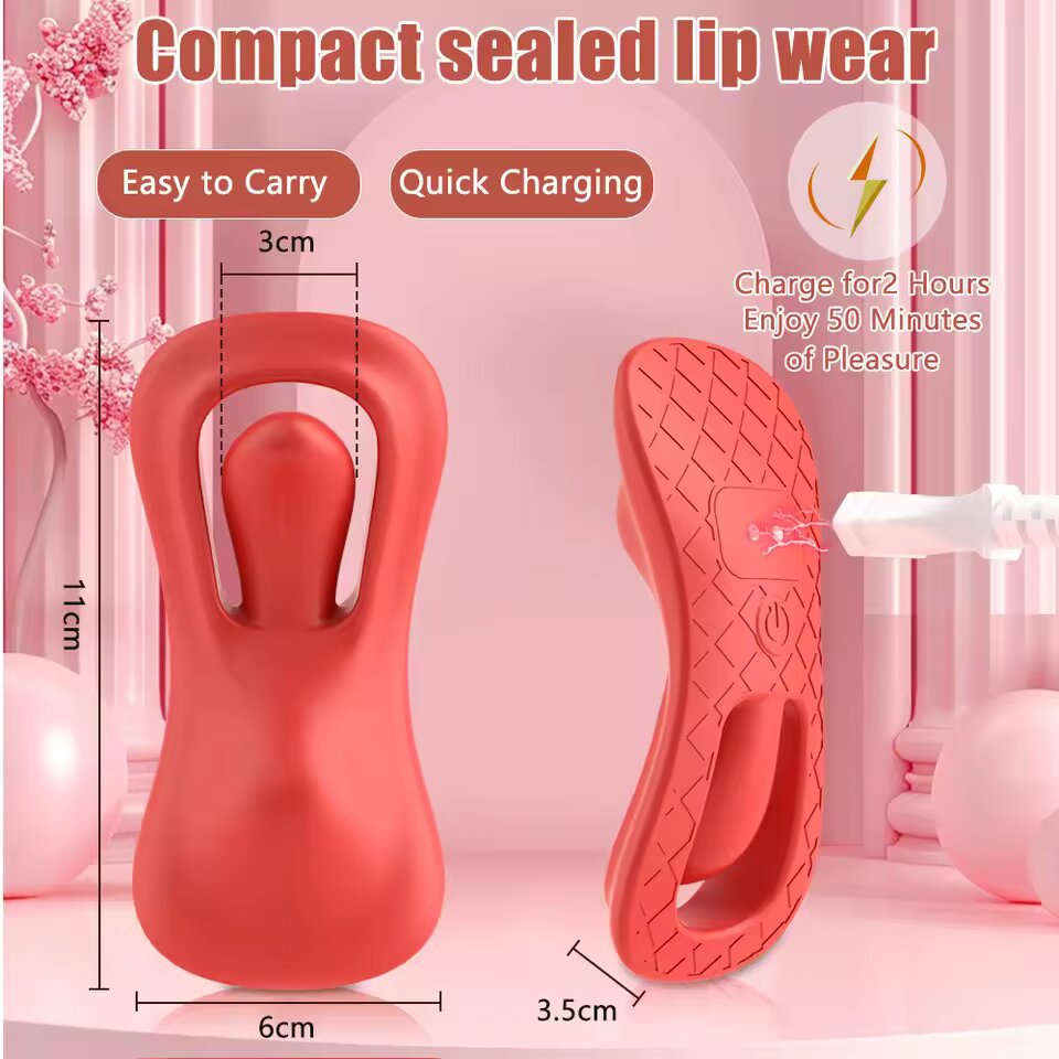 USB Powered Adult Toys Bluetooth Controlled Tongue Licking G-Spot & Clitoral Dildo Vibrator for Individual & Couple Sex Play - Image 5