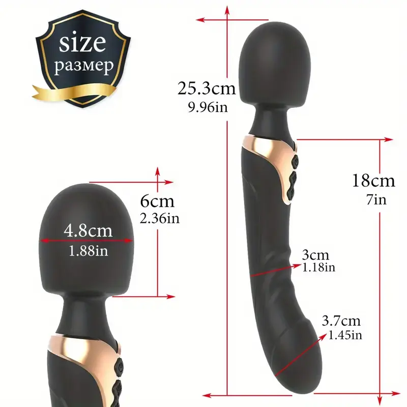 Double Ended Vibrator Wholesale Rechargeable Powerful Vibrating Wand Massager G Spot Dildo Vibrators Factory - Image 11