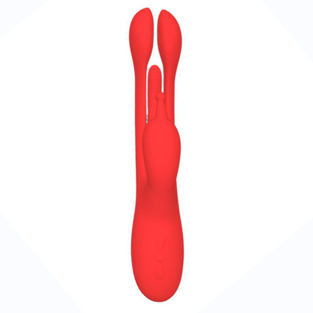 10 Frequency Adult Goods With Split Tapping Triple Function Vibrator Stimulate Flap 3 Prong Dildo Vibrator Sex Toys for Women - Image 5