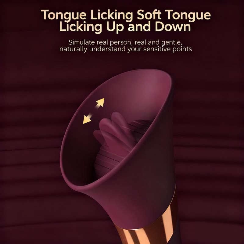 Hot Sale Thrusting Realistic Tongue Vibrator Couple Sex Toys G Spot Stimulation Woman Oral Licking Tongue Vibrator Sex Toys - Image 3