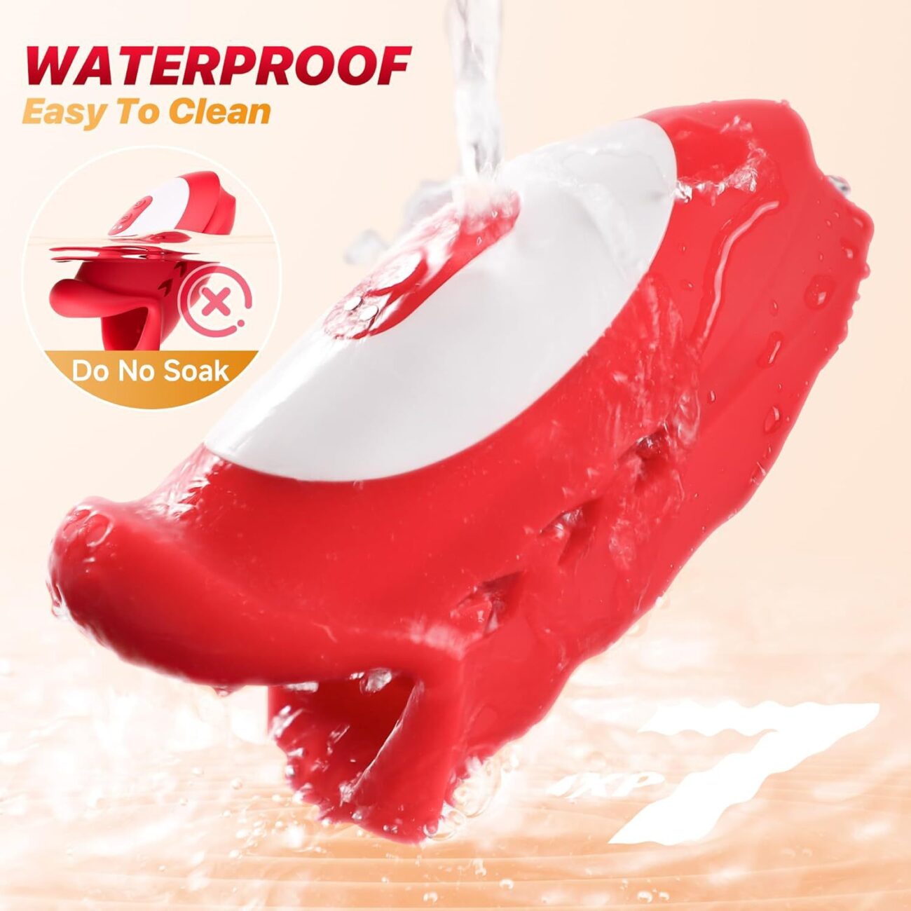 Deep Throat Massager-Fully Automatic Male Masturbation Device Simulated Lip Tongue Vibration 100% Waterproof IPX7 USB Magnetic - Image 3