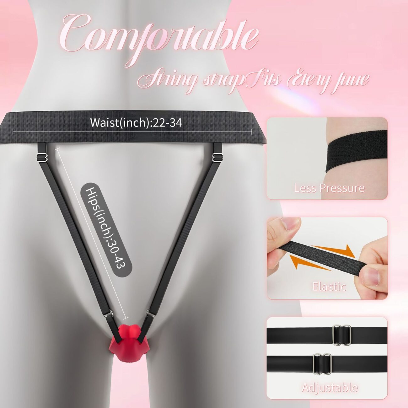 APP Tongue Invisible Wearable Dildo Panty Vibrator Wireless Remote Control Rope Vibration Jump Egg - Image 9