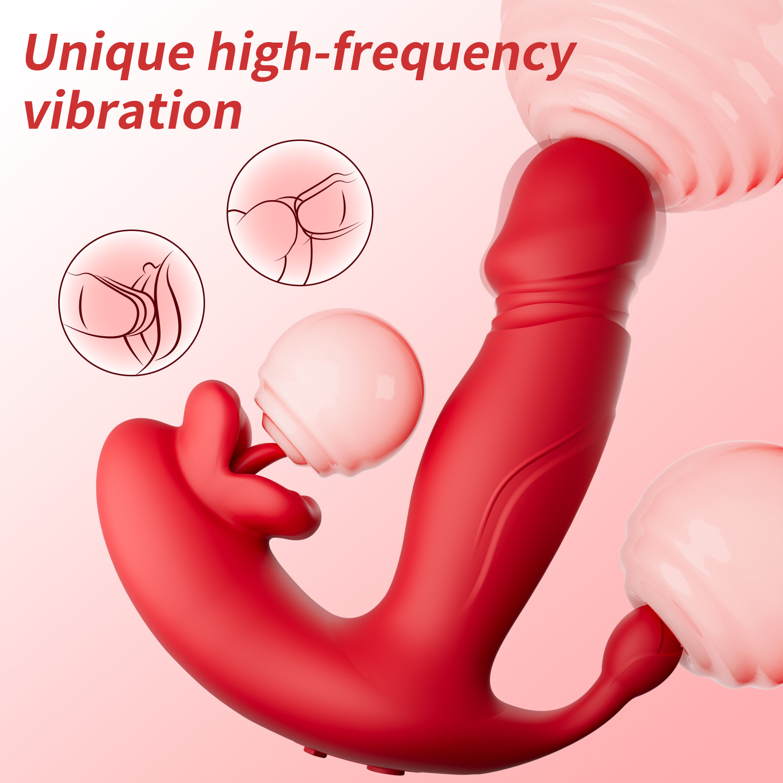 Sex Toy Box for Women New Starter Tongue Licking Vibration Telescopic Real Masturbator APP Control Wearing Jumping Adult Product - Image 4