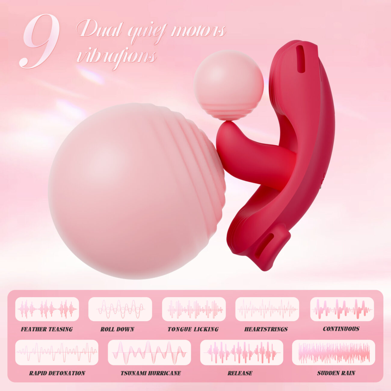 APP Tongue Invisible Wearable Dildo Panty Vibrator Wireless Remote Control Rope Vibration Jump Egg - Image 2