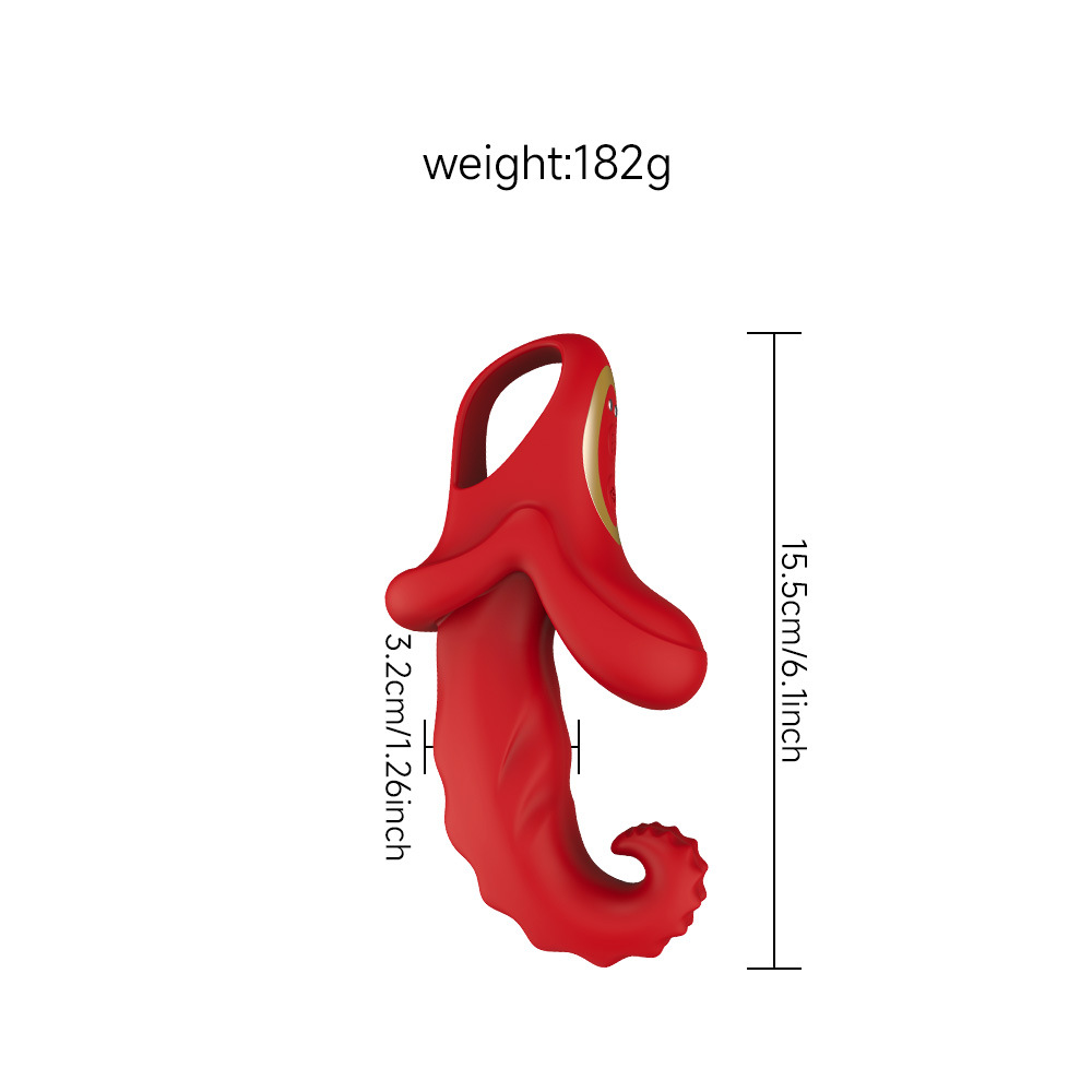 New Arrival Rechargeable Powerful Red Realistic Tongue Licking Vibrator Sex Toys for Women - Image 6