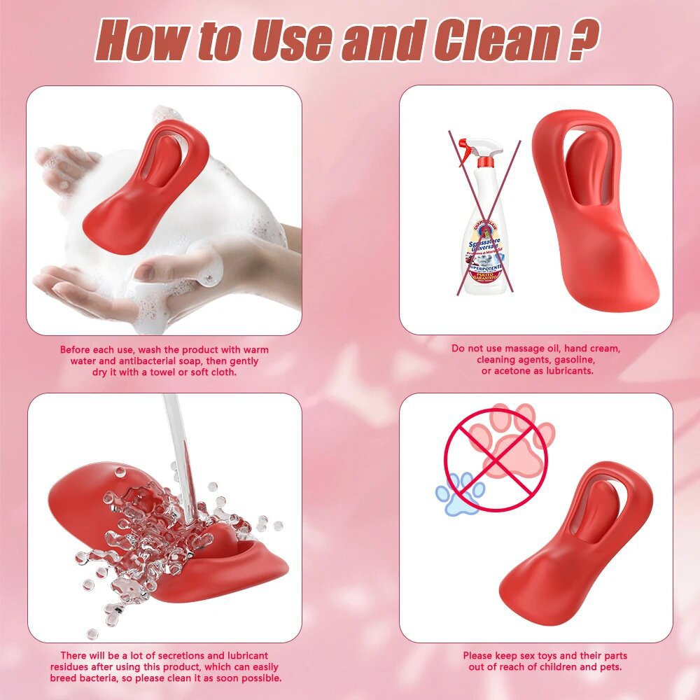 USB Powered Adult Toys Bluetooth Controlled Tongue Licking G-Spot & Clitoral Dildo Vibrator for Individual & Couple Sex Play - Image 7