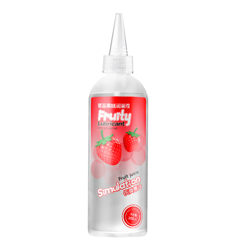 200ML Strawberry & Cherry Flavored Water-Based Lubricant, Non-Greasy pH Balanced Personal Moisturizer - Image 5