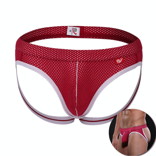 Men's Mesh Jockstrap, Low Rise Breathable Bulge Pouch Underwear, Multiple Colors Available