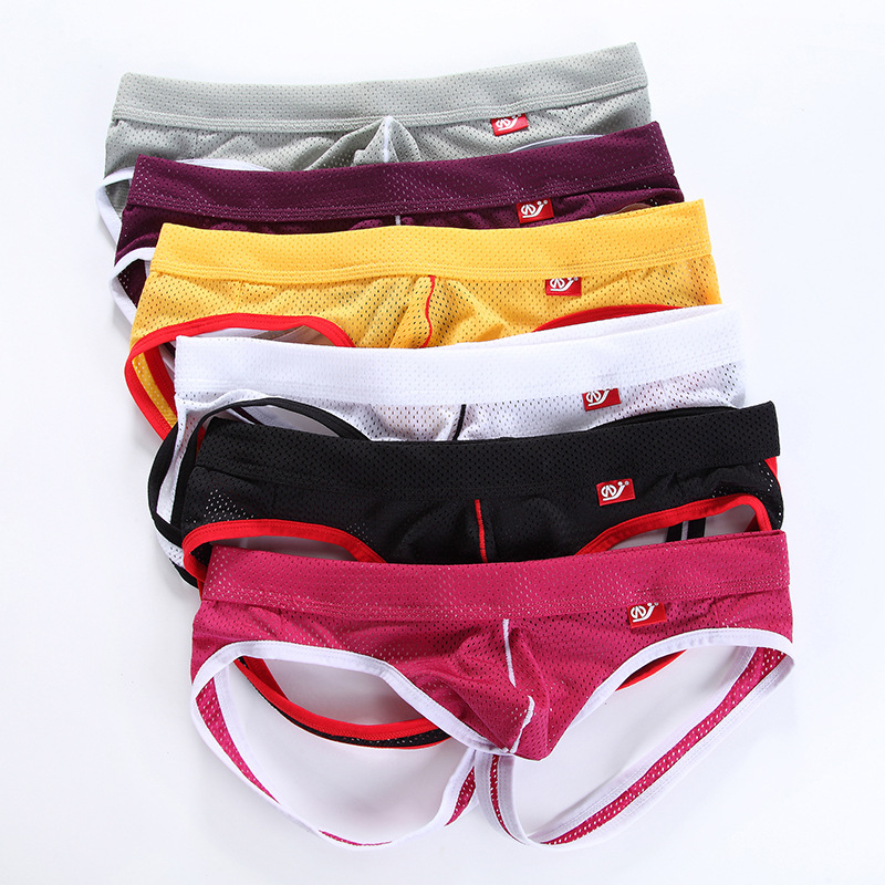 Men's Mesh Jockstrap, Low Rise Breathable Bulge Pouch Underwear, Multiple Colors Available - Image 8