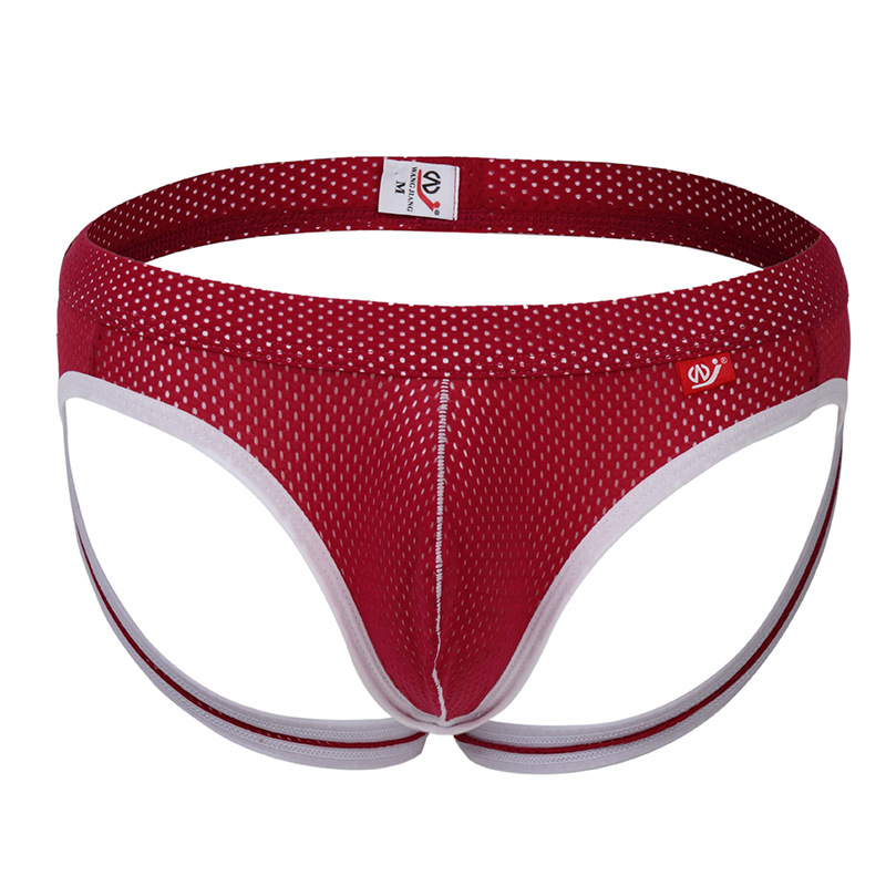 Men's Mesh Jockstrap, Low Rise Breathable Bulge Pouch Underwear, Multiple Colors Available - Image 10
