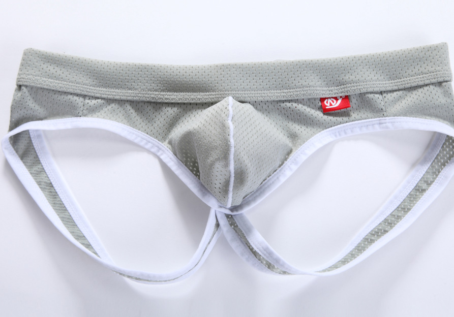 Men's Mesh Jockstrap, Low Rise Breathable Bulge Pouch Underwear, Multiple Colors Available - Image 2