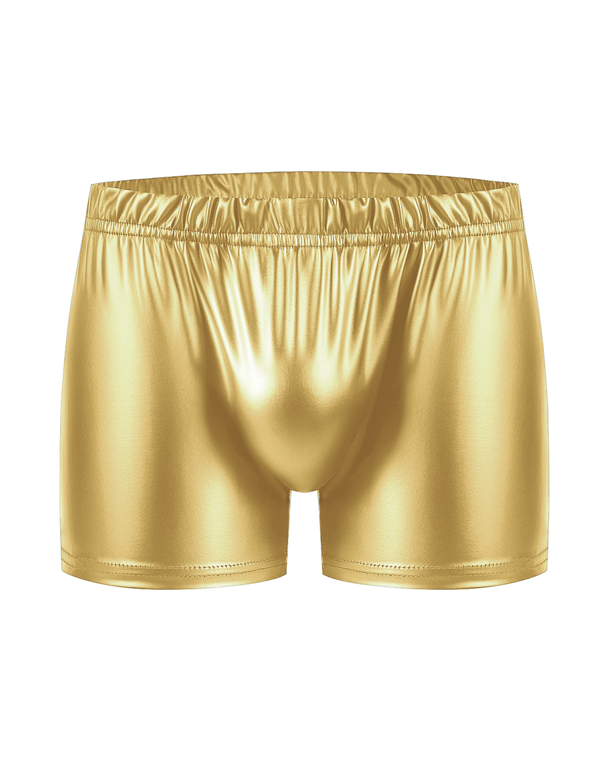 Men Matte PU Boxer Shorts, Soft Wetlook Faux Leather Underwear - Image 2