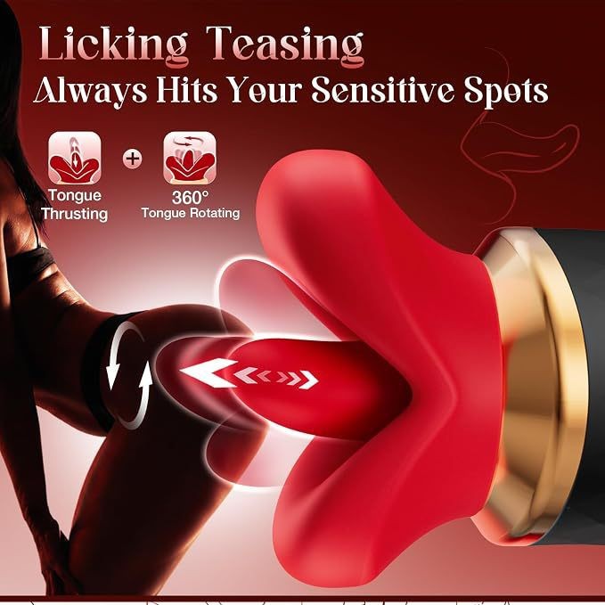 APP Remote Oral Massager with Rotating & Thrusting Tongue - Image 3