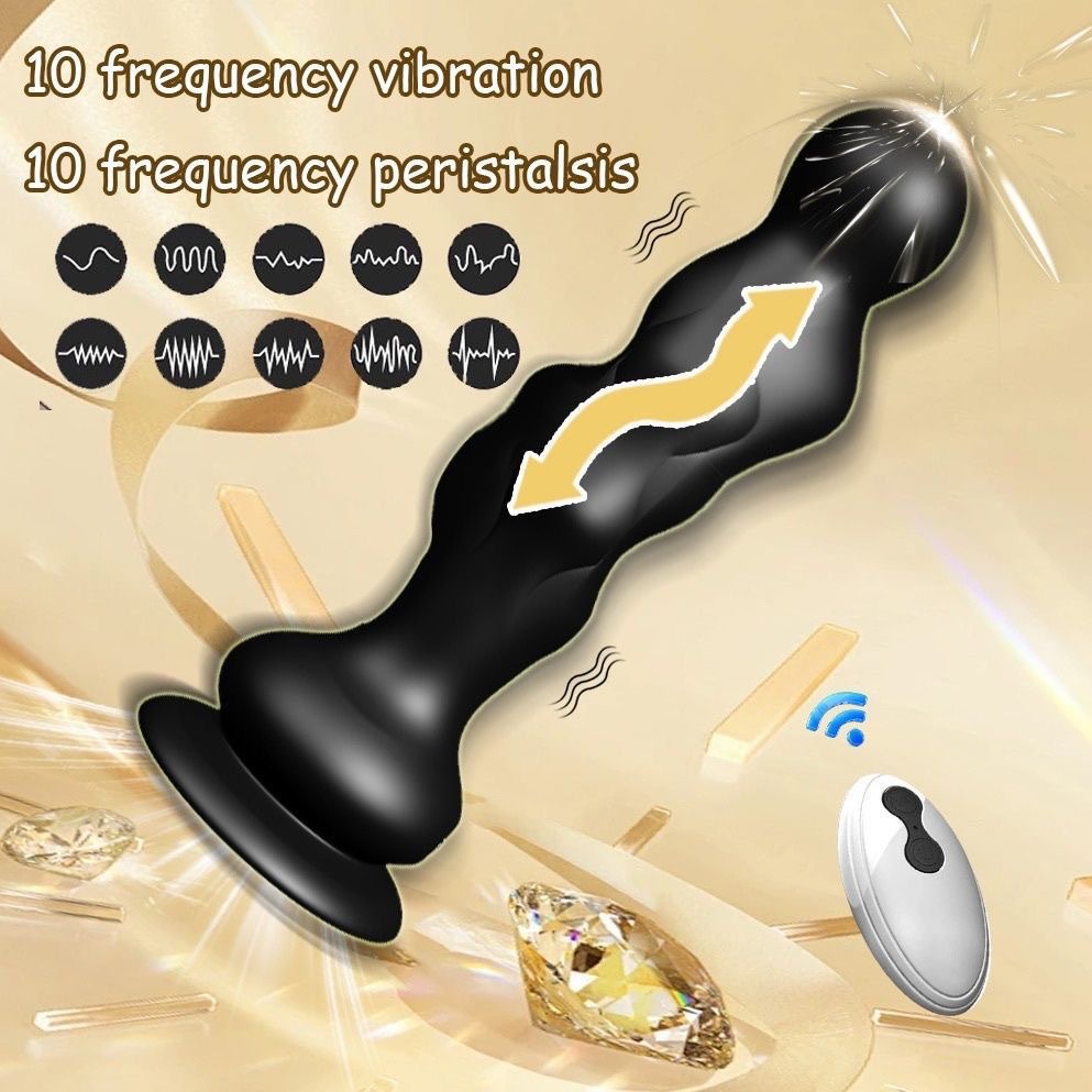 Peristaltic Prostate Massager with Suction Cup, Wireless Remote Control - Image 4