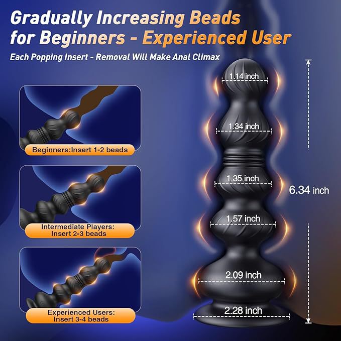 Telescoping Prostate Massager with Suction Cup, APP & Remote Control - Image 4