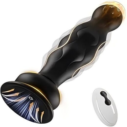 Peristaltic Prostate Massager with Suction Cup, Wireless Remote Control