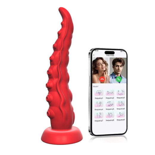 Octopus Tentacle Vibrator with Suction Cup, APP & Wireless Remote