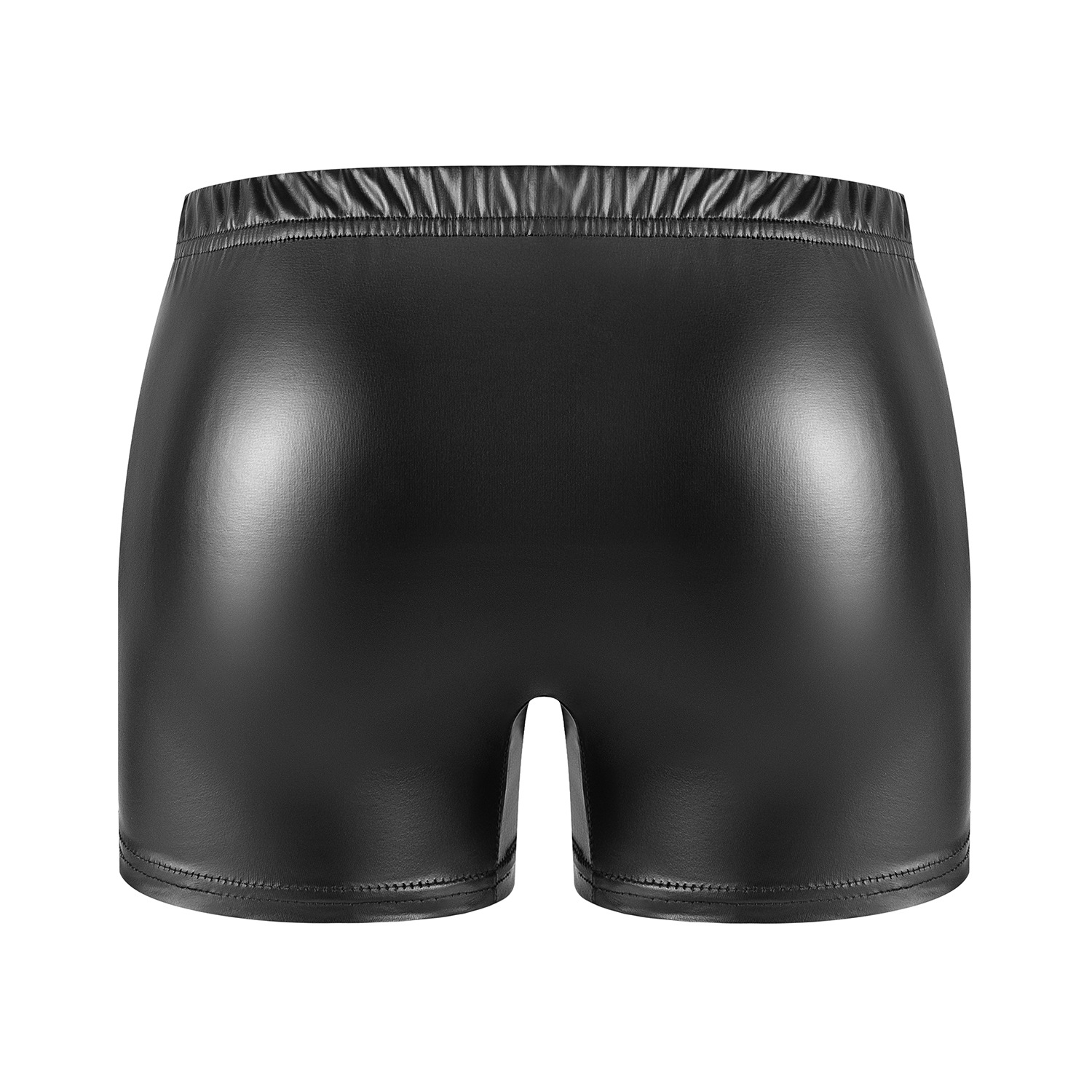Men Matte PU Boxer Shorts, Soft Wetlook Faux Leather Underwear - Image 3