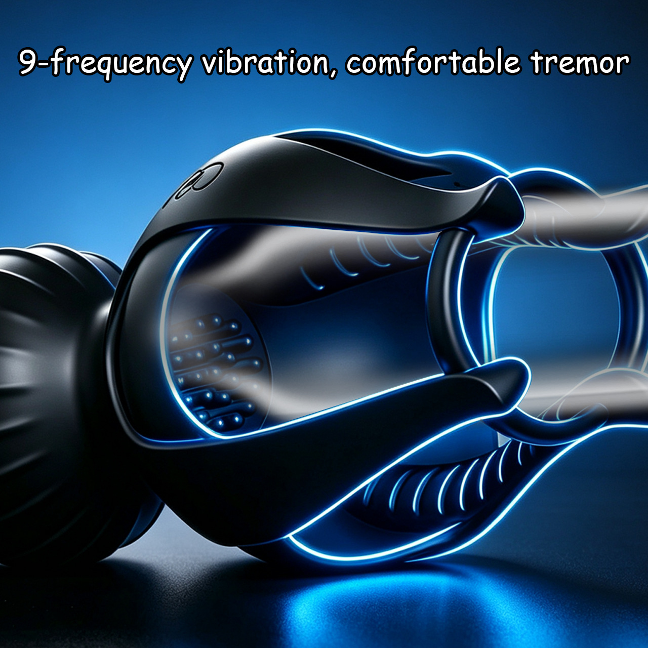 9 Vibration Modes Male Training Massager USB Rechargeable Silicone Trainer - Image 3
