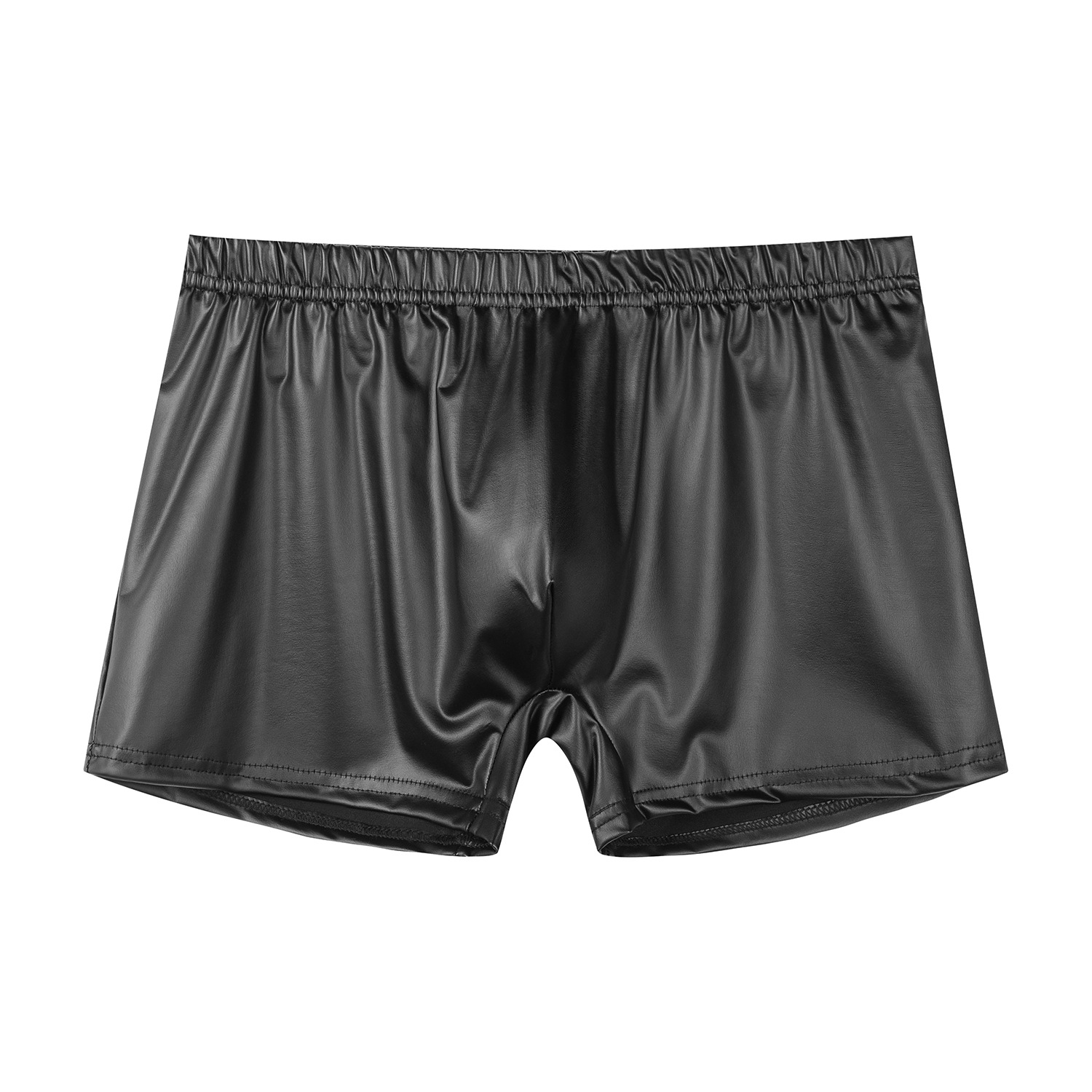 Men Matte PU Boxer Shorts, Soft Wetlook Faux Leather Underwear - Image 5